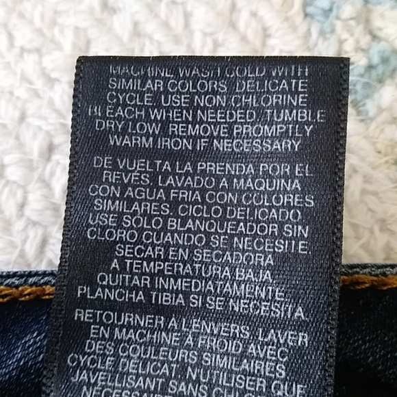 Kensie Knockout Distressed Skinny Jeans 8 / 29 Blue - Picture 5 of 16